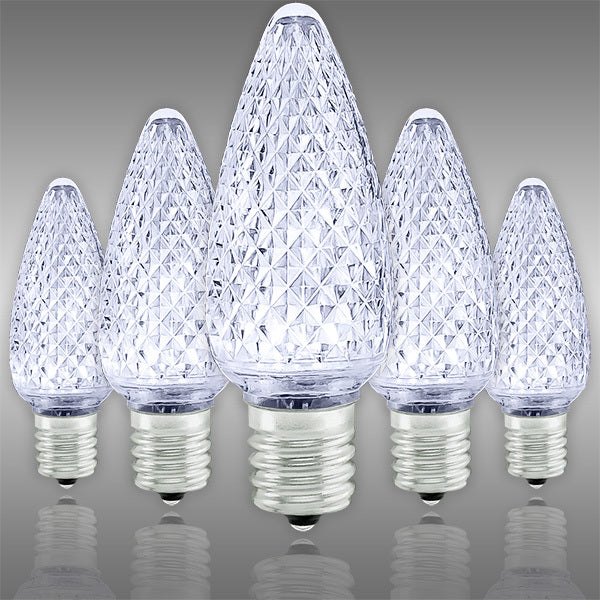 CMS-C9CW / LED / C9 Faceted / Cool White / 130V / 25PK