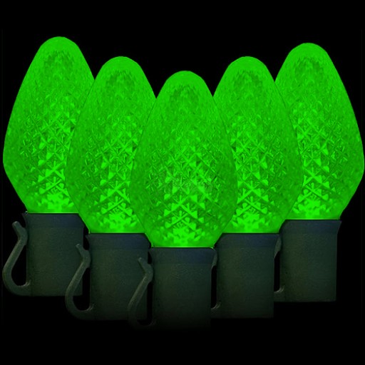 Holiday Lighting G61046 GCH-C7-50L-G 6.5W Green 35'FT LED C7 S