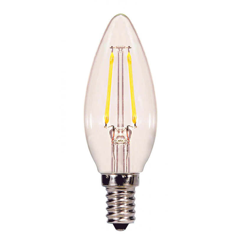 Satco S29920 / 2.5W / B11 / Warm White / LED / 27K / CL / 120V