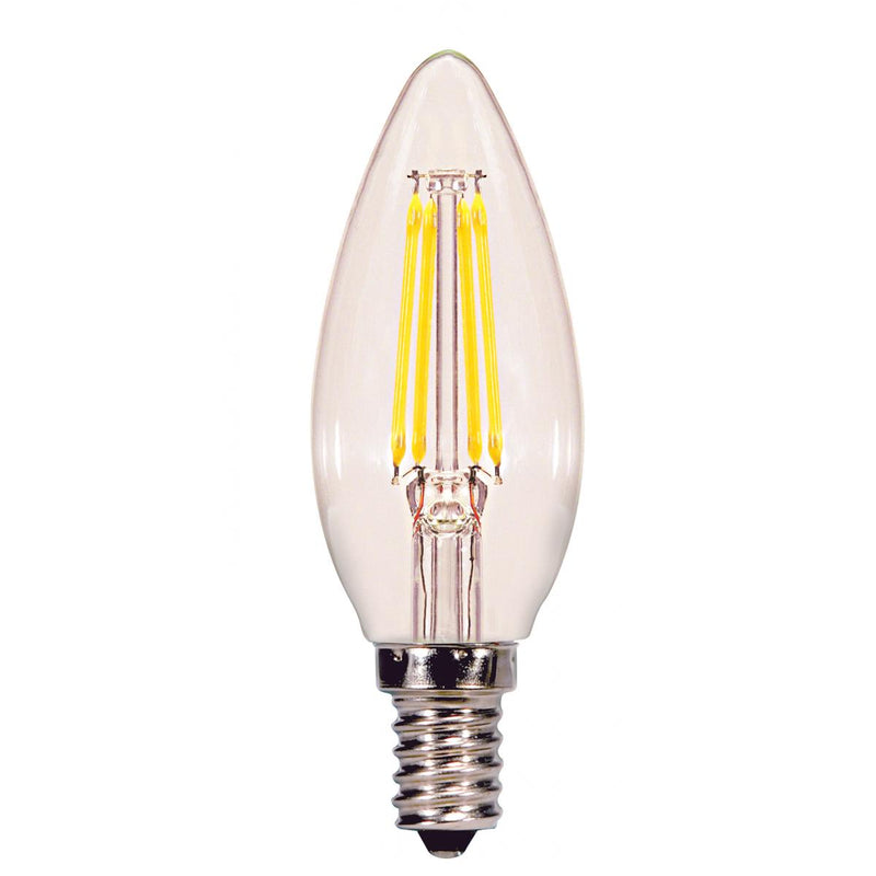 Satco S29922 / 4W / CTC / B11 / Warm White / LED / 27K / CL /