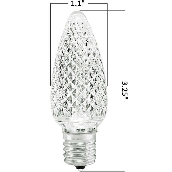 CMS-C9CW / LED / C9 Faceted / Cool White / 130V / 25PK